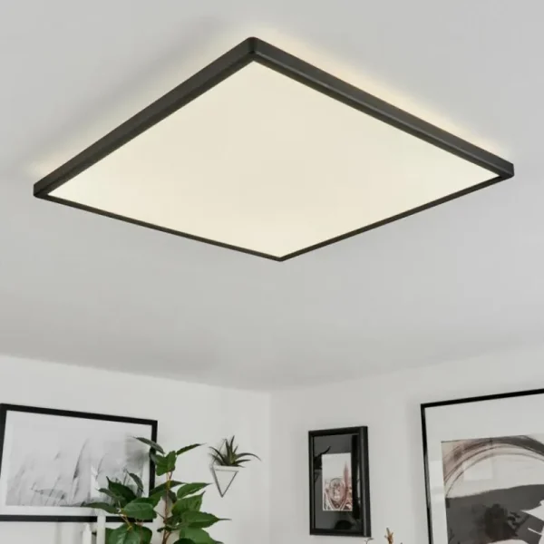 hofstein Plafonnier Folgares LED Noir, 1 lumière* Lampes Modernes