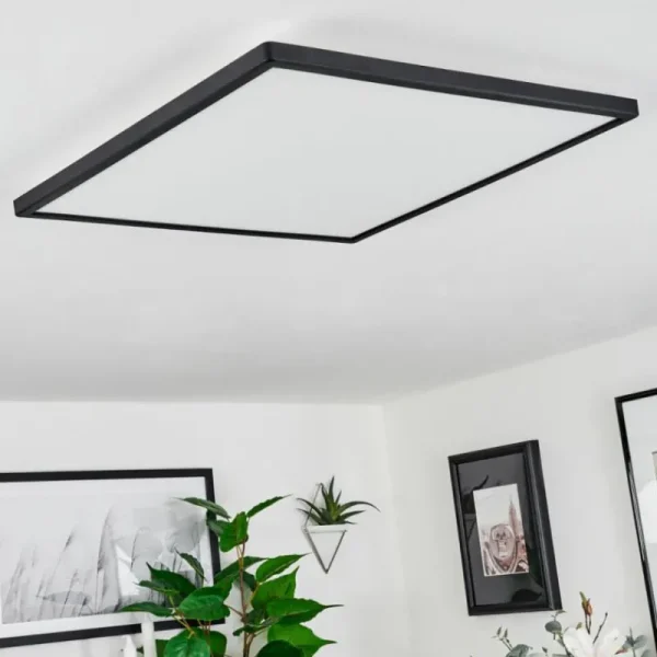 hofstein Plafonnier Folgares LED Noir, 1 lumière* Lampes Modernes