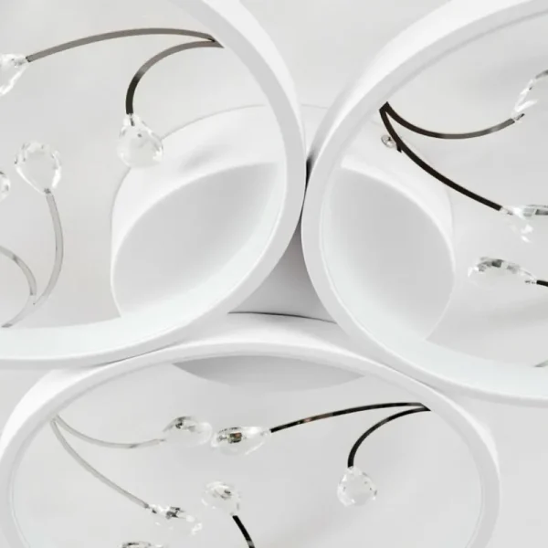 hofstein Plafonnier Fombillou LED Blanc, 1 lumière* Lampes Modernes