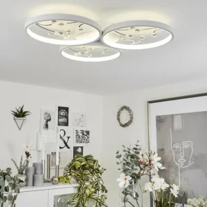 hofstein Plafonnier Fombillou LED Blanc, 1 lumière* Lampes Modernes