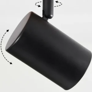 hofstein Plafonnier Gandufe Écru, Noir, 3 lumières* Lampes Modernes