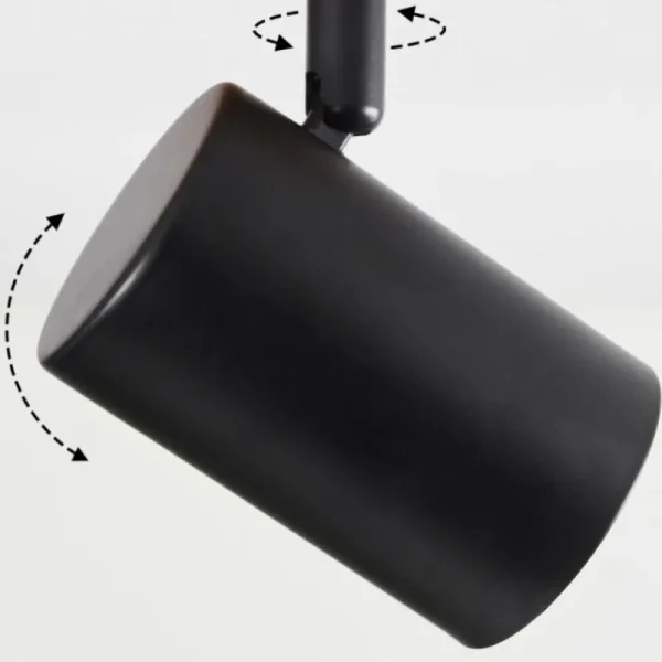 hofstein Plafonnier Gandufe Écru, Noir, 3 lumières* Lampes Modernes