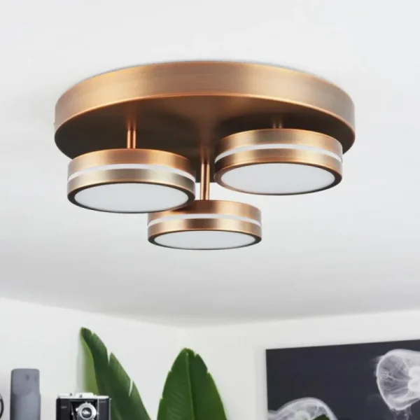 hofstein Plafonnier Huallilemu LED Vieux laiton, 3 lumières* Lampes Modernes