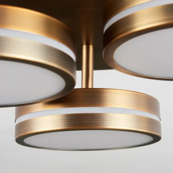 hofstein Plafonnier Huallilemu LED Vieux laiton, 3 lumières* Lampes Modernes