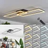 hofstein Plafonnier Hyacinthe LED Noir, 1 lumière, Télécommandes* Lampes Modernes