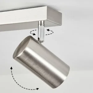 hofstein Plafonnier Javel Chrome, Nickel mat, 5 lumières* Lampes Modernes