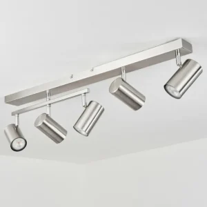 hofstein Plafonnier Javel Chrome, Nickel mat, 5 lumières* Lampes Modernes