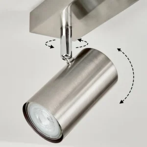 hofstein Plafonnier Javel Nickel mat, 6 lumières* Lampes Modernes