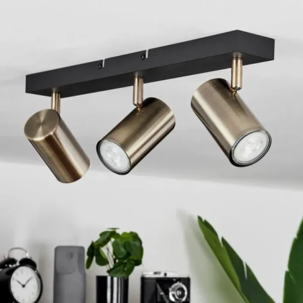hofstein Plafonnier Javel Noir, 3 lumières* Lampes Modernes