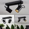 hofstein Plafonnier Kergus Noir, 2 lumières* Lampes Modernes