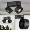 hofstein Plafonnier Laonsana LED Noir, 2 lumières* Lampes Modernes