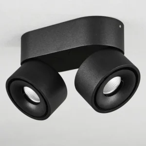 hofstein Plafonnier Laonsana LED Noir, 2 lumières* Lampes Modernes