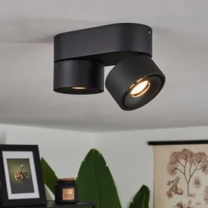 hofstein Plafonnier Laonsana LED Noir, 2 lumières* Lampes Modernes