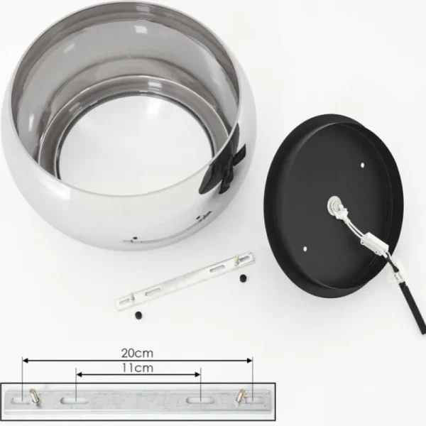 hofstein Plafonnier Lissy Noir, 3 lumières* Lampes Modernes