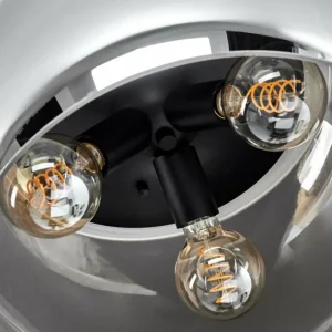 hofstein Plafonnier Lissy Noir, 3 lumières* Lampes Modernes