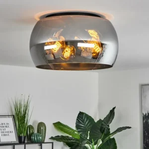 hofstein Plafonnier Lissy Noir, 3 lumières* Lampes Modernes