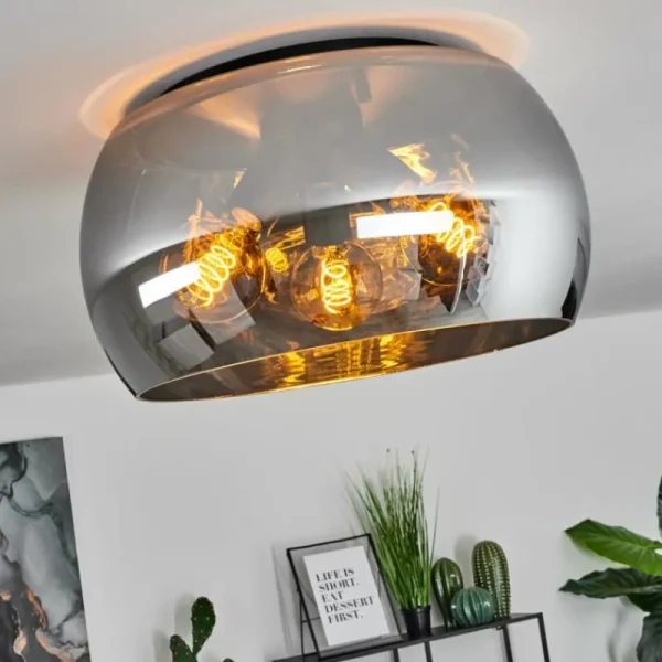 hofstein Plafonnier Lissy Noir, 3 lumières* Lampes Modernes