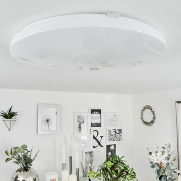 hofstein Plafonnier Melres LED Blanc, 1 lumière* Lampes Modernes
