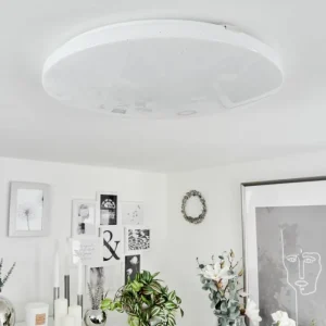 hofstein Plafonnier Melres LED Blanc, 1 lumière* Lampes Modernes