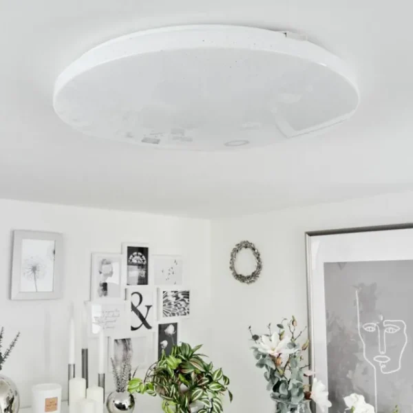 hofstein Plafonnier Melres LED Blanc, 1 lumière* Lampes Modernes