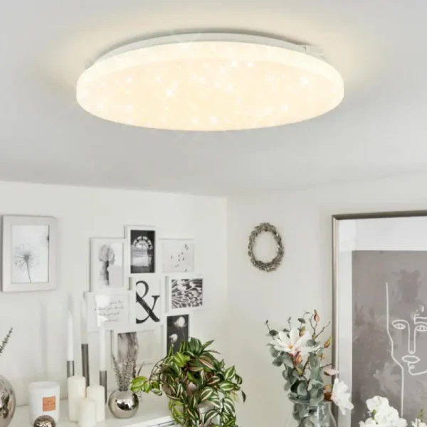 hofstein Plafonnier Melres LED Blanc, 1 lumière* Lampes Modernes