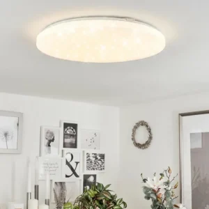 hofstein Plafonnier Melres LED Blanc, 1 lumière* Lampes Modernes