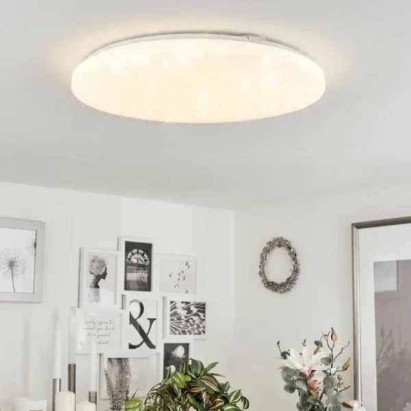 hofstein Plafonnier Melres LED Blanc, 1 lumière* Lampes Modernes