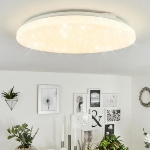 hofstein Plafonnier Melres LED Blanc, 1 lumière* Lampes Modernes