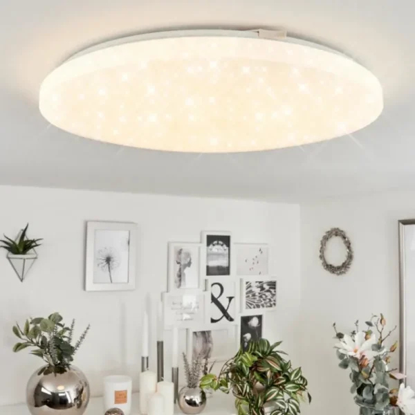 hofstein Plafonnier Melres LED Blanc, 1 lumière* Lampes Modernes