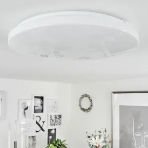 hofstein Plafonnier Melres LED Blanc, 1 lumière* Lampes Modernes