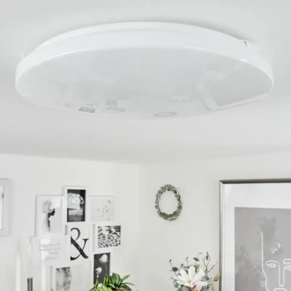 hofstein Plafonnier Melres LED Blanc, 1 lumière* Lampes Modernes