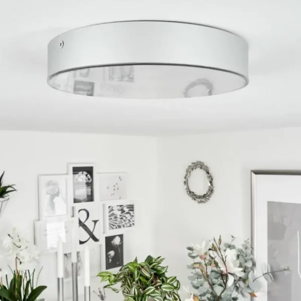 hofstein Plafonnier Mentque LED Argenté, 1 lumière* Lampes Modernes