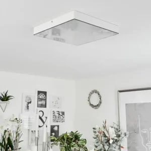 hofstein Plafonnier Mentque LED Blanc, 1 lumière* Lampes Modernes