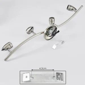 hofstein Plafonnier Mirandol Nickel mat, 4 lumières* Lampes Modernes