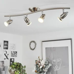 hofstein Plafonnier Mirandol Nickel mat, 4 lumières* Lampes Modernes