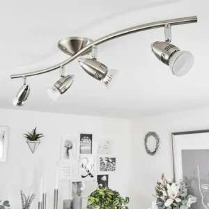 hofstein Plafonnier Mirandol Nickel mat, 4 lumières* Lampes Modernes