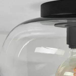 hofstein Plafonnier Molloy Clair, 1 lumière* Lampes En Verre