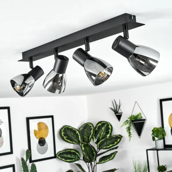 hofstein Plafonnier Murianette Noir, 4 lumières* Lampes Modernes