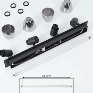 hofstein Plafonnier Murianette Noir, 4 lumières* Lampes Modernes