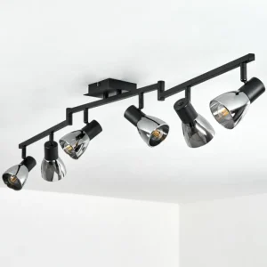 hofstein Plafonnier Murianette Noir, 6 lumières* Lampes Modernes