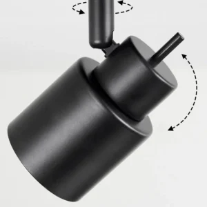 hofstein Plafonnier Nestavel LED Noir, 2 lumières* Lampes Modernes