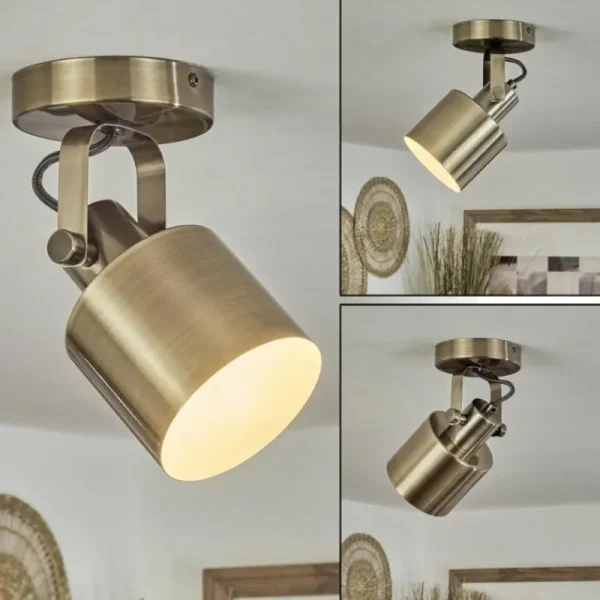 hofstein Plafonnier Neves Laiton, 1 lumière* Lampes Modernes