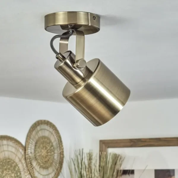 hofstein Plafonnier Neves Laiton, 1 lumière* Lampes Modernes