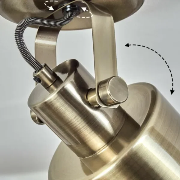 hofstein Plafonnier Neves Laiton, 1 lumière* Lampes Modernes