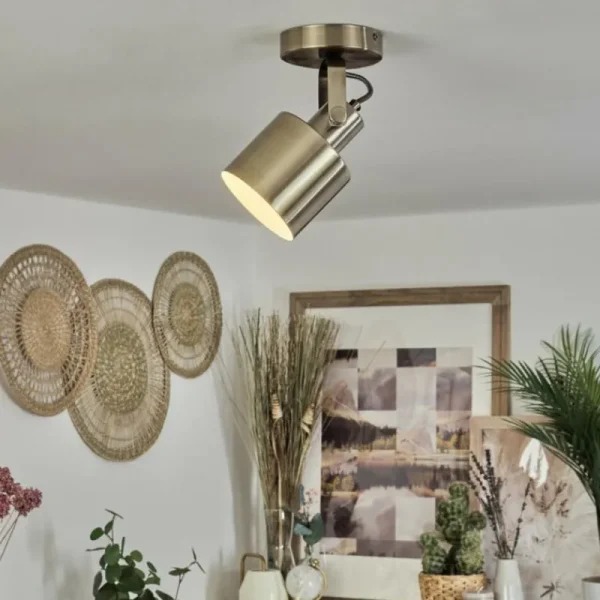 hofstein Plafonnier Neves Laiton, 1 lumière* Lampes Modernes