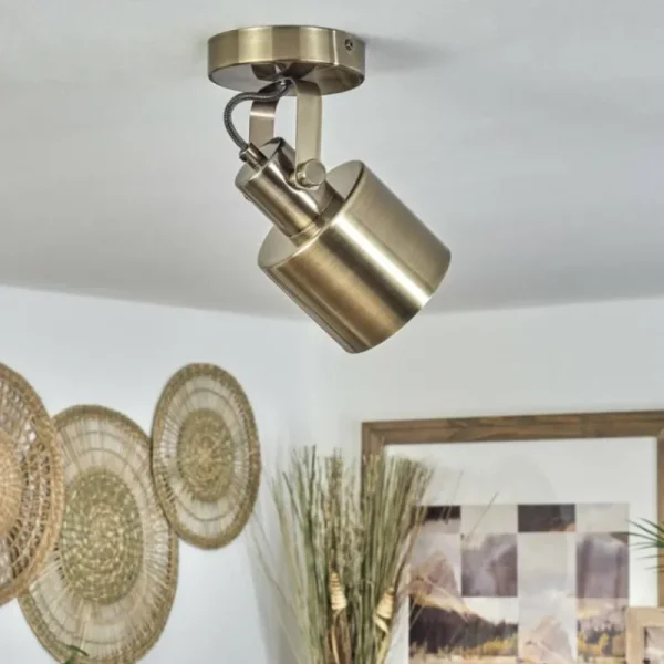 hofstein Plafonnier Neves Laiton, 1 lumière* Lampes Modernes