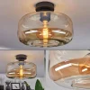 hofstein Plafonnier Pedreles Ambre, 1 lumière* Lampes En Verre