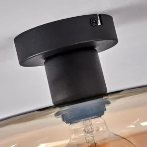 hofstein Plafonnier Pedreles Ambre, 1 lumière* Lampes En Verre