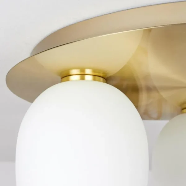 hofstein Plafonnier Pintacura Laiton, 3 lumières* Lampes En Verre