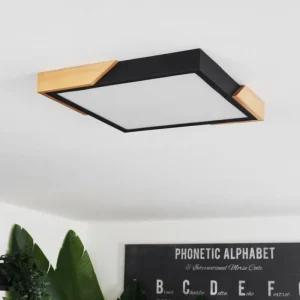 hofstein Plafonnier Pontchardon LED Écru, Noir, 1 lumière* Lampes Modernes
